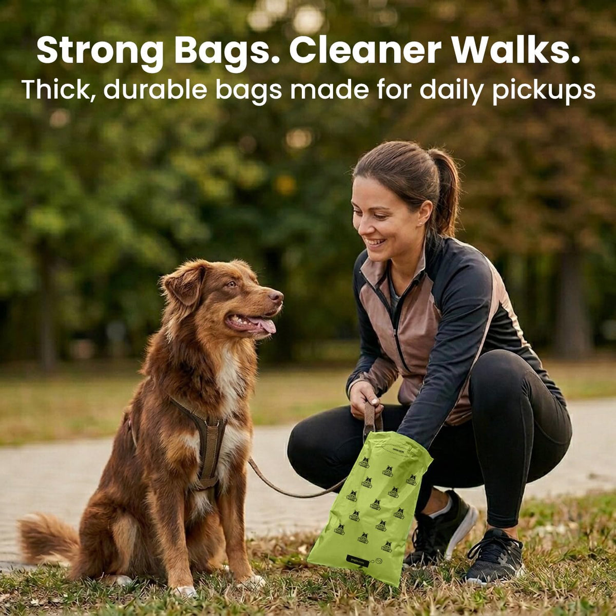 Pogi's Dog Poop Bag Holder & Dispenser, Unscented, Carabiner (15 Bags)