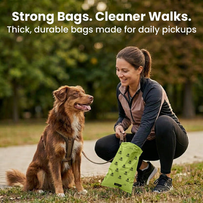 Pogi's Dog Poop Bag Holder & Dispenser, Unscented, Carabiner (15 Bags)