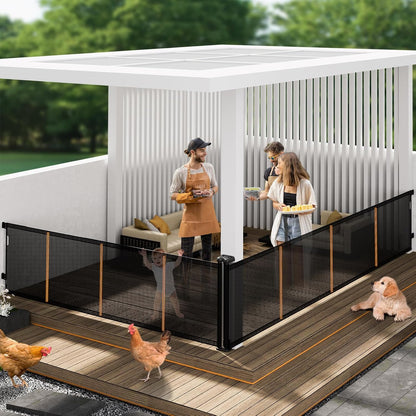 Retractable Baby Gates Extra Wide, 41" Tall Extends up to 71" Wide