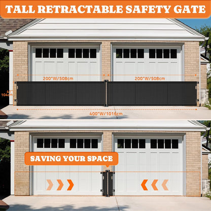 Retractable Baby Gates Extra Wide, 41" Tall Extends up to 71" Wide