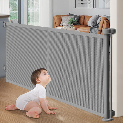Retractable Baby Gates Extra Wide, 41" Tall Extends up to 71" Wide
