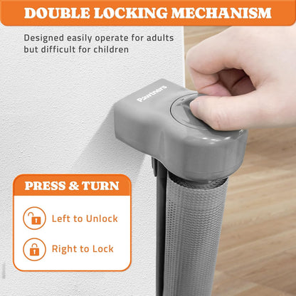 Retractable Baby Gates Extra Wide, 41" Tall Extends up to 71" Wide