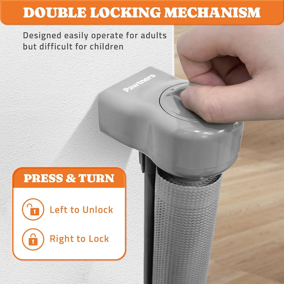 Retractable Baby Gates Extra Wide, 41" Tall Extends up to 71" Wide