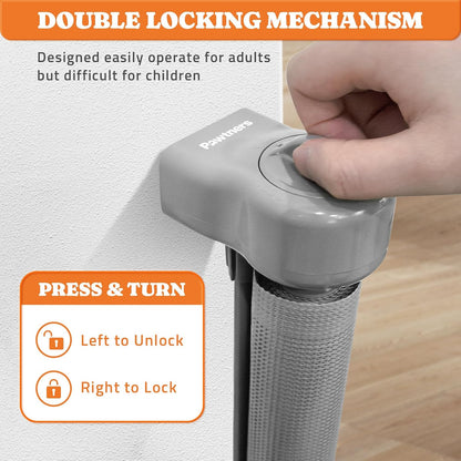 Retractable Baby Gates Extra Wide, 41" Tall Extends up to 71" Wide