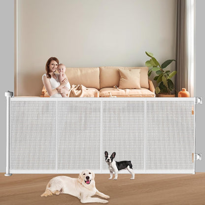 Retractable Baby Gates Extra Wide, 41" Tall Extends up to 71" Wide