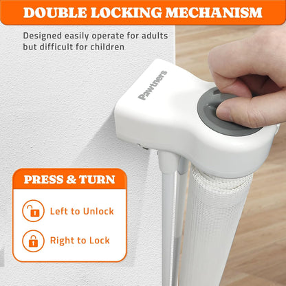 Retractable Baby Gates Extra Wide, 41" Tall Extends up to 71" Wide