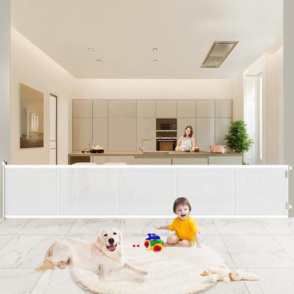 Retractable Baby Gates Extra Wide, 41" Tall Extends up to 71" Wide