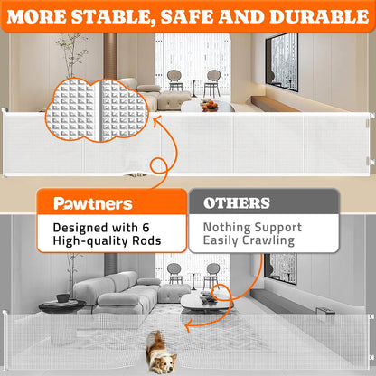 Retractable Baby Gates Extra Wide, 41" Tall Extends up to 71" Wide