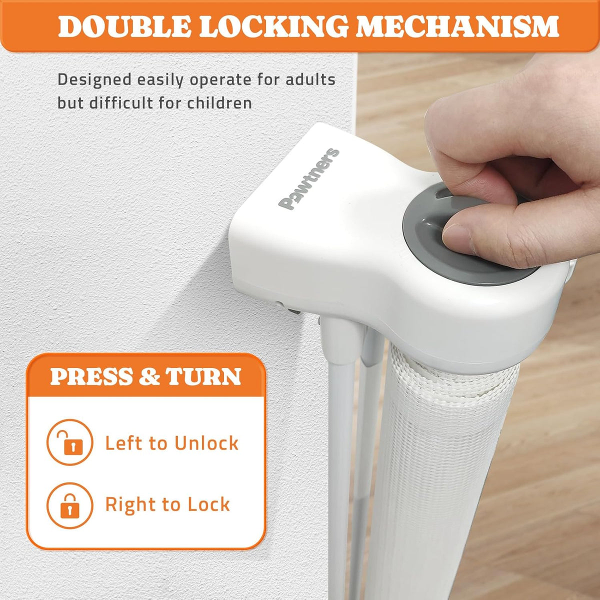 Retractable Baby Gates Extra Wide, 41" Tall Extends up to 71" Wide