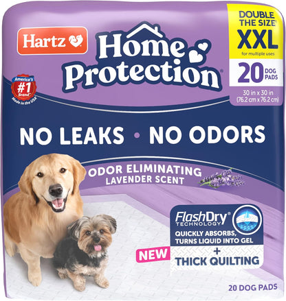 Home Protection Super Absorbent Odor Eliminating Mountain Fresh Scented No Leak Dog Pads, XXL