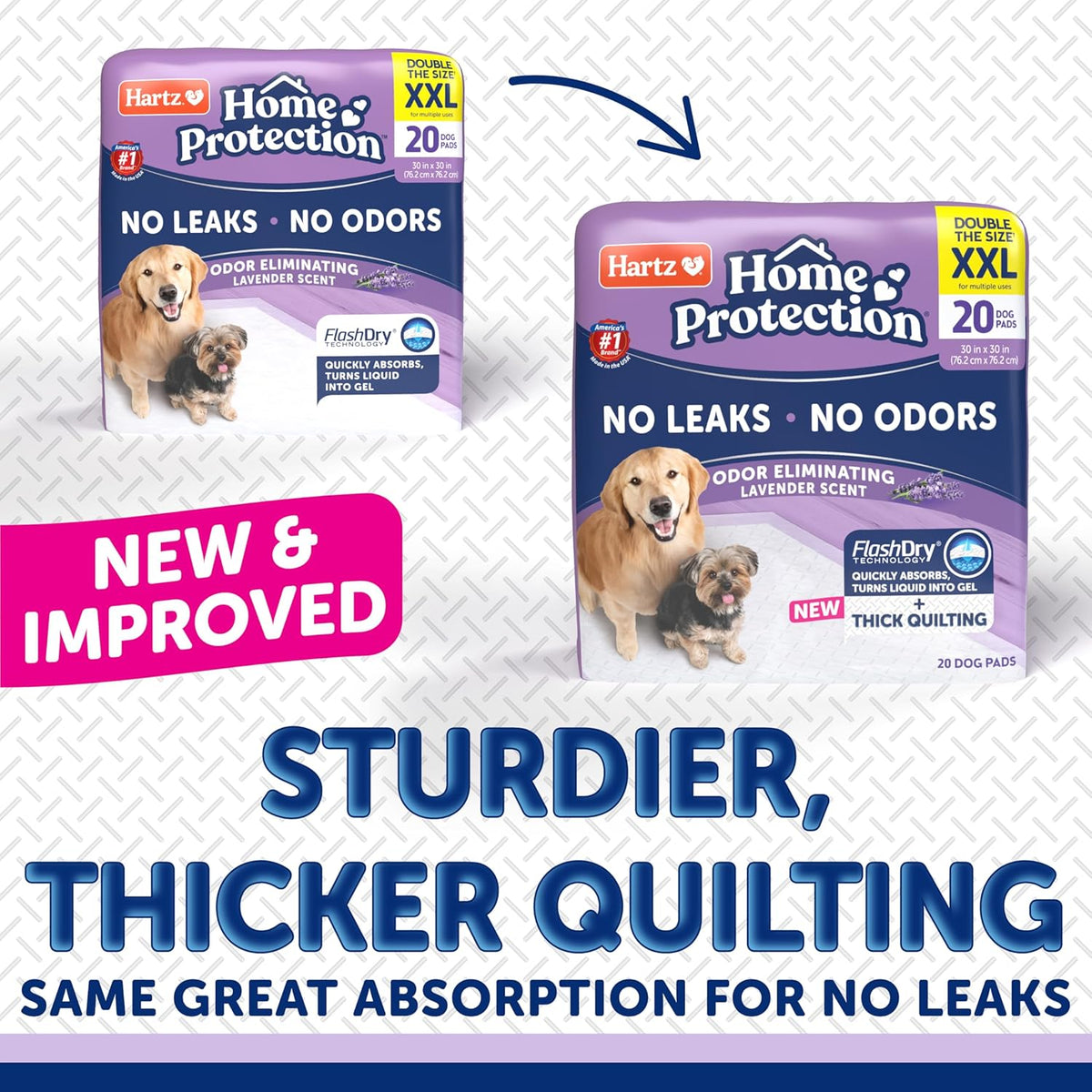 Home Protection Super Absorbent Odor Eliminating Mountain Fresh Scented No Leak Dog Pads, XXL