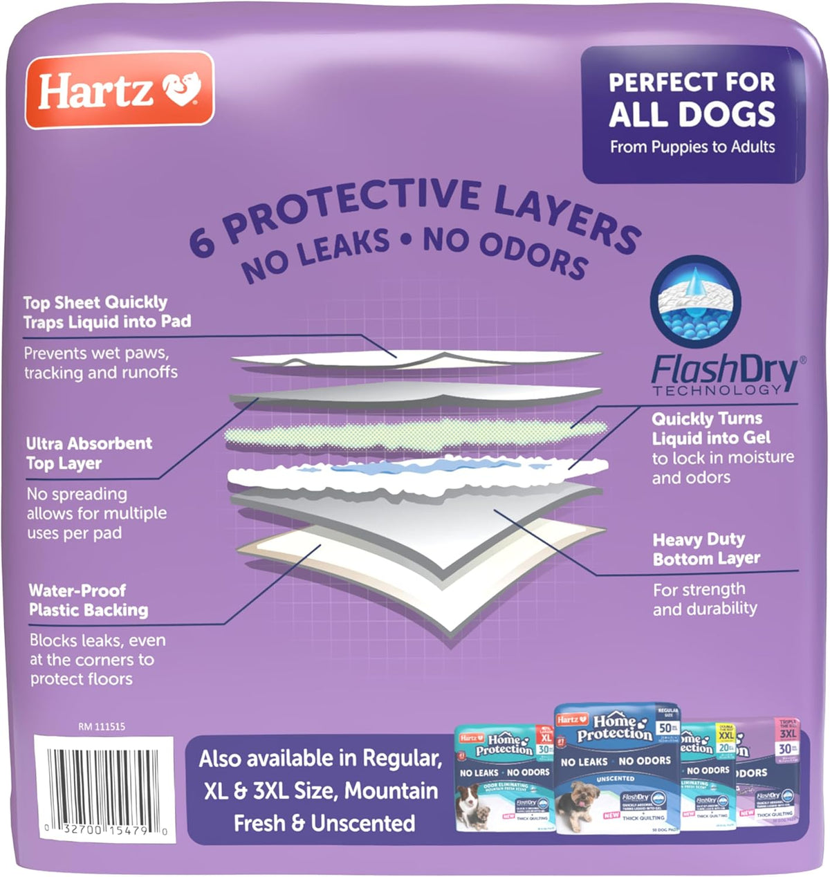 Home Protection Super Absorbent Odor Eliminating Mountain Fresh Scented No Leak Dog Pads, XXL