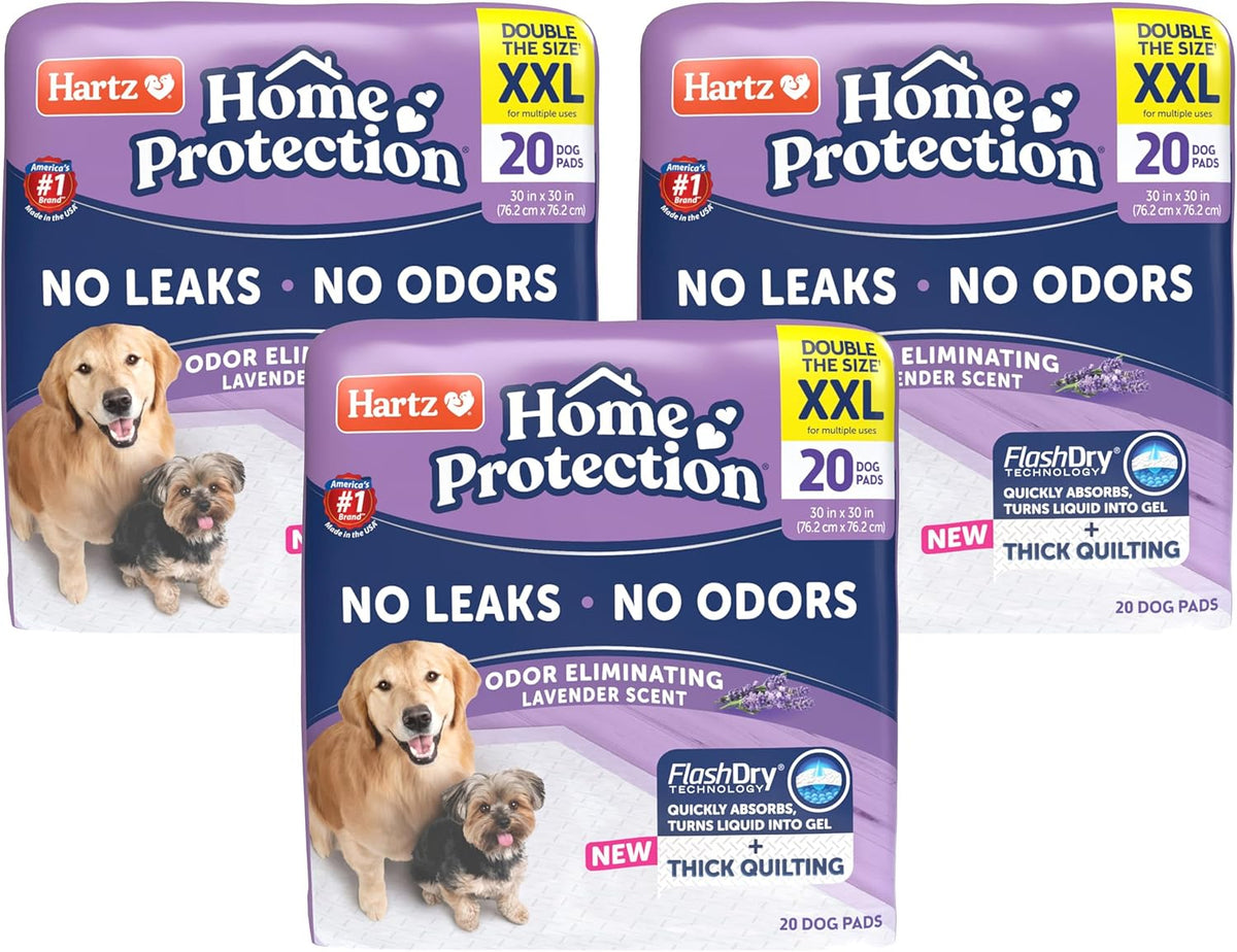 Home Protection Super Absorbent Odor Eliminating Mountain Fresh Scented No Leak Dog Pads, XXL
