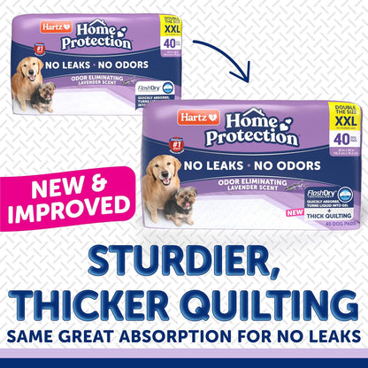 Home Protection Super Absorbent Odor Eliminating Mountain Fresh Scented No Leak Dog Pads, XXL