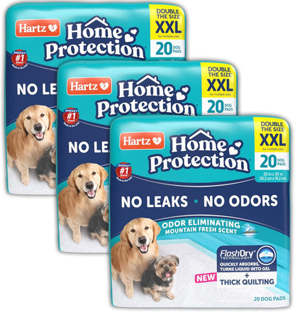 Home Protection Super Absorbent Odor Eliminating Mountain Fresh Scented No Leak Dog Pads, XXL
