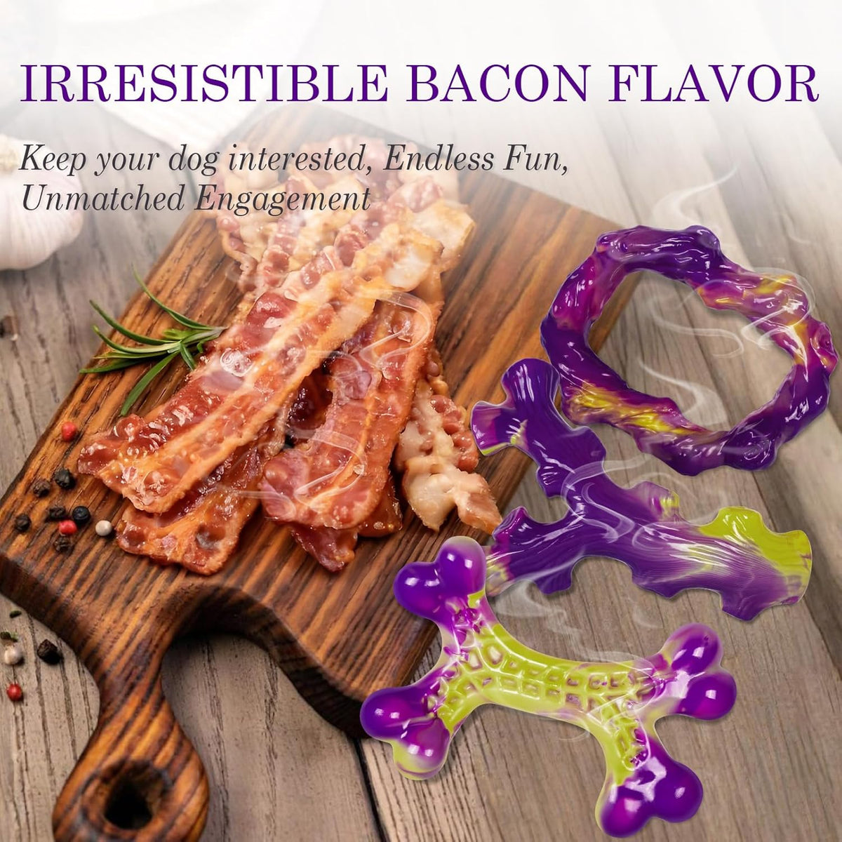 Tough Dog Toys for Aggressive Chewers 3 Pack, Indestructible Dog Toys for Large Dogs, Dog Chew Toys, Aggressive Chew Toys to Keep Them Busy, Dog Toy for 30-75lbs Medium/Large Breeds