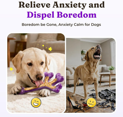 Tough Dog Toys for Aggressive Chewers 3 Pack, Indestructible Dog Toys for Large Dogs, Dog Chew Toys, Aggressive Chew Toys to Keep Them Busy, Dog Toy for 30-75lbs Medium/Large Breeds