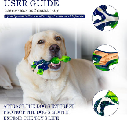 Tough Dog Toys for Aggressive Chewers 3 Pack, Indestructible Dog Toys for Large Dogs, Dog Chew Toys, Aggressive Chew Toys to Keep Them Busy, Dog Toy for 30-75lbs Medium/Large Breeds