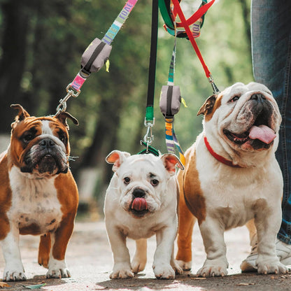 Dog Poop Bag Holder for Leashes with Velcro Attachment