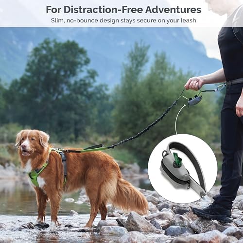 Dog Poop Bag Holder for Leashes with Velcro Attachment