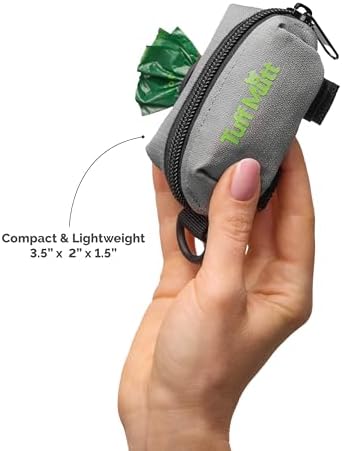 Dog Poop Bag Holder for Leashes with Velcro Attachment
