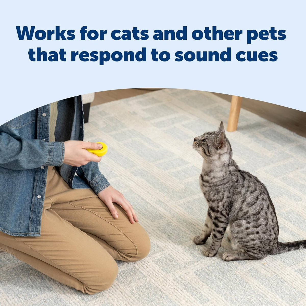 Clik-R Dog Training Clicker, Blue