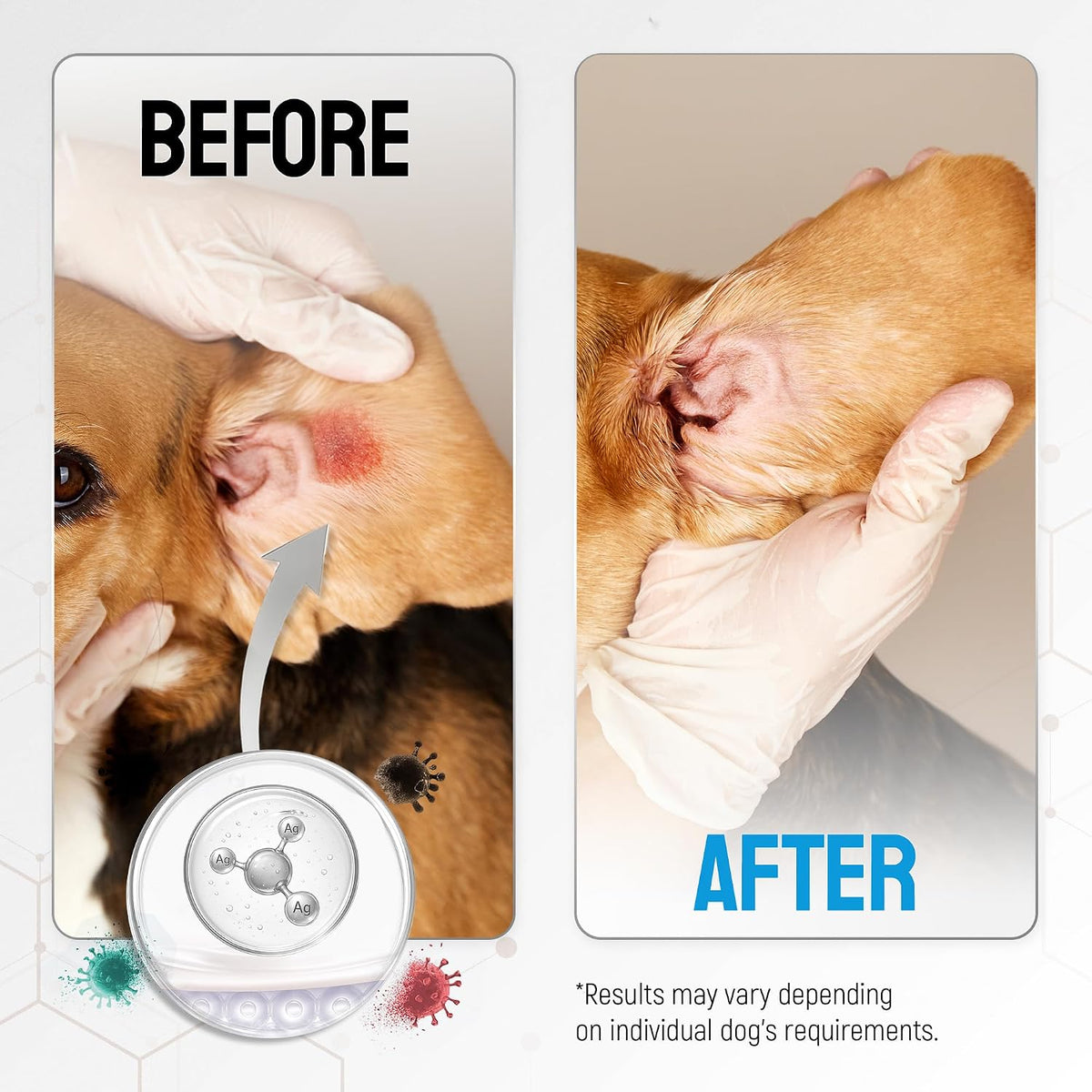 Dog Wound Spray Helps with Hot Spots, Irritations, Bites, Burns, Rashes, Itch, Scratching – Better Use with a Dog Cone to Stop Licking – Safe for Large and Small Breeds – 4 oz