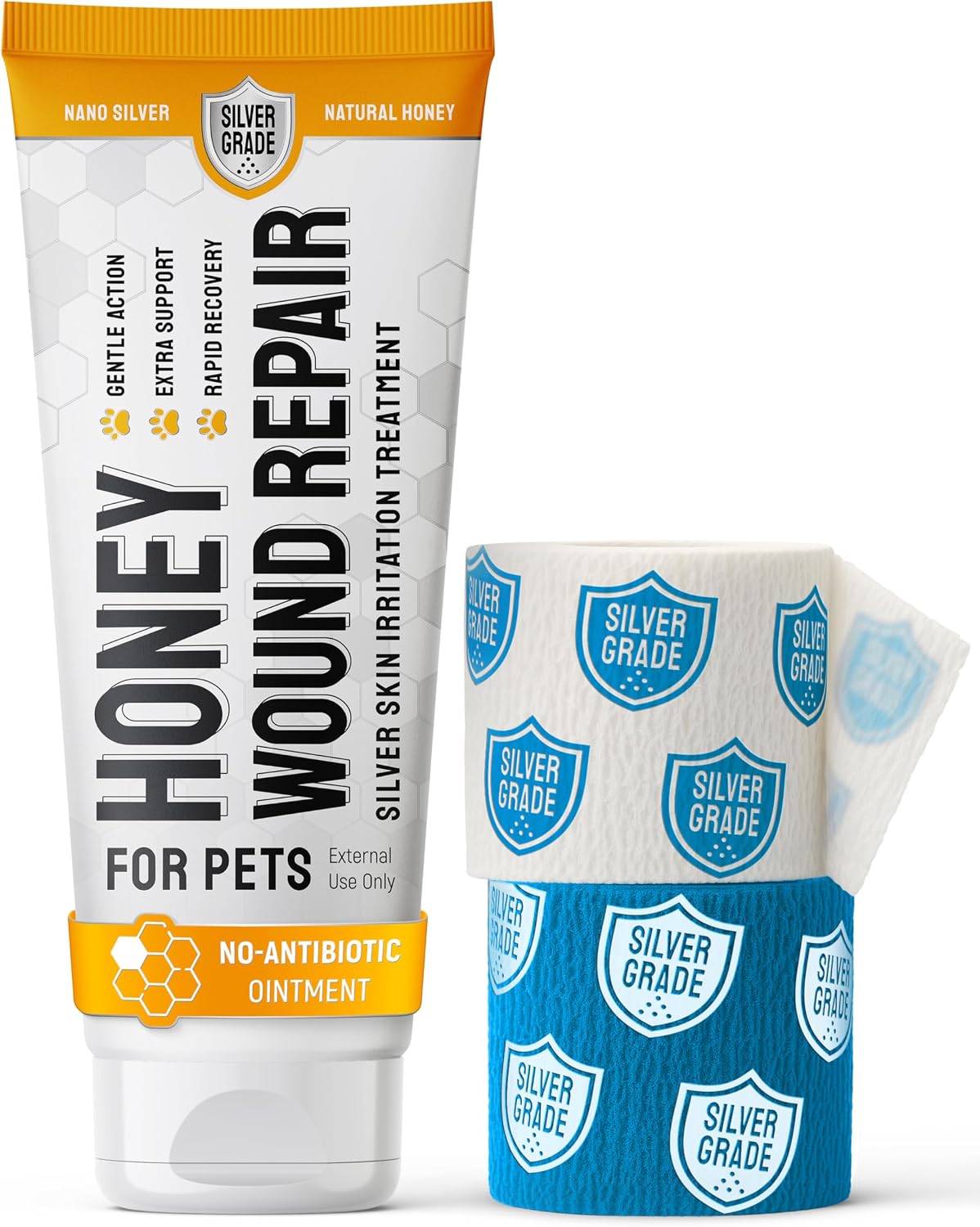 Dog Wound Spray Helps with Hot Spots, Irritations, Bites, Burns, Rashes, Itch, Scratching – Better Use with a Dog Cone to Stop Licking – Safe for Large and Small Breeds – 4 oz