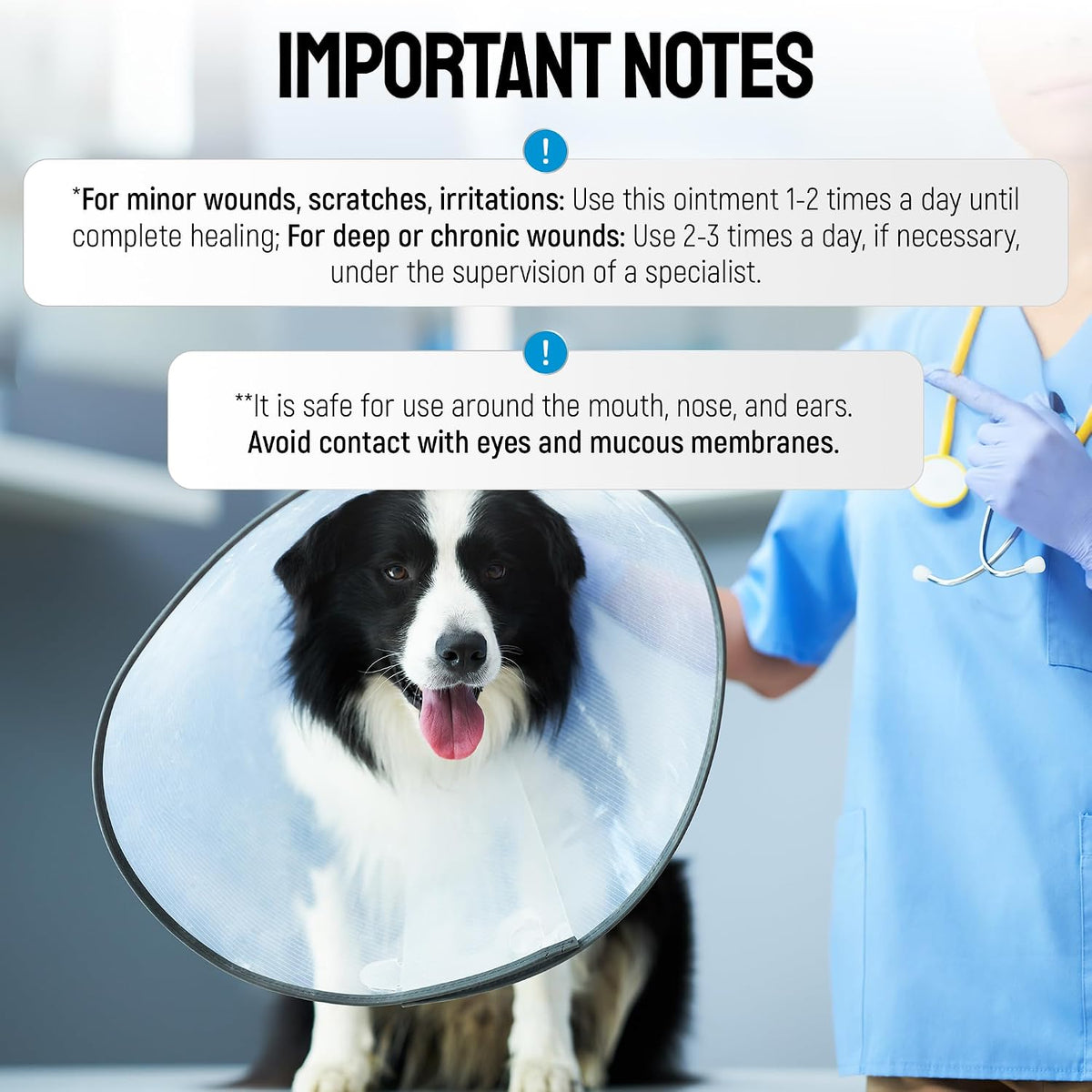 Dog Wound Spray Helps with Hot Spots, Irritations, Bites, Burns, Rashes, Itch, Scratching – Better Use with a Dog Cone to Stop Licking – Safe for Large and Small Breeds – 4 oz
