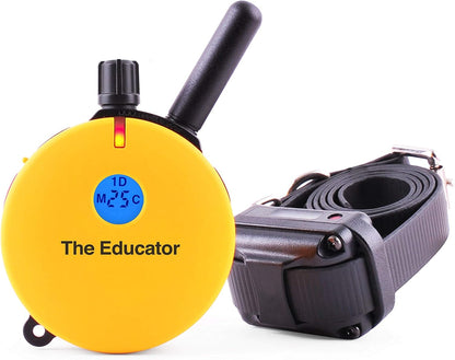 Educator ET-400 E Collar for Dog Training with Remote - 3/4 Mile Range, Waterproof, 100 Blunt Stimulation Levels, Tone or Vibration Mode, Night Tracking Light for Small, Medium & Large Dogs