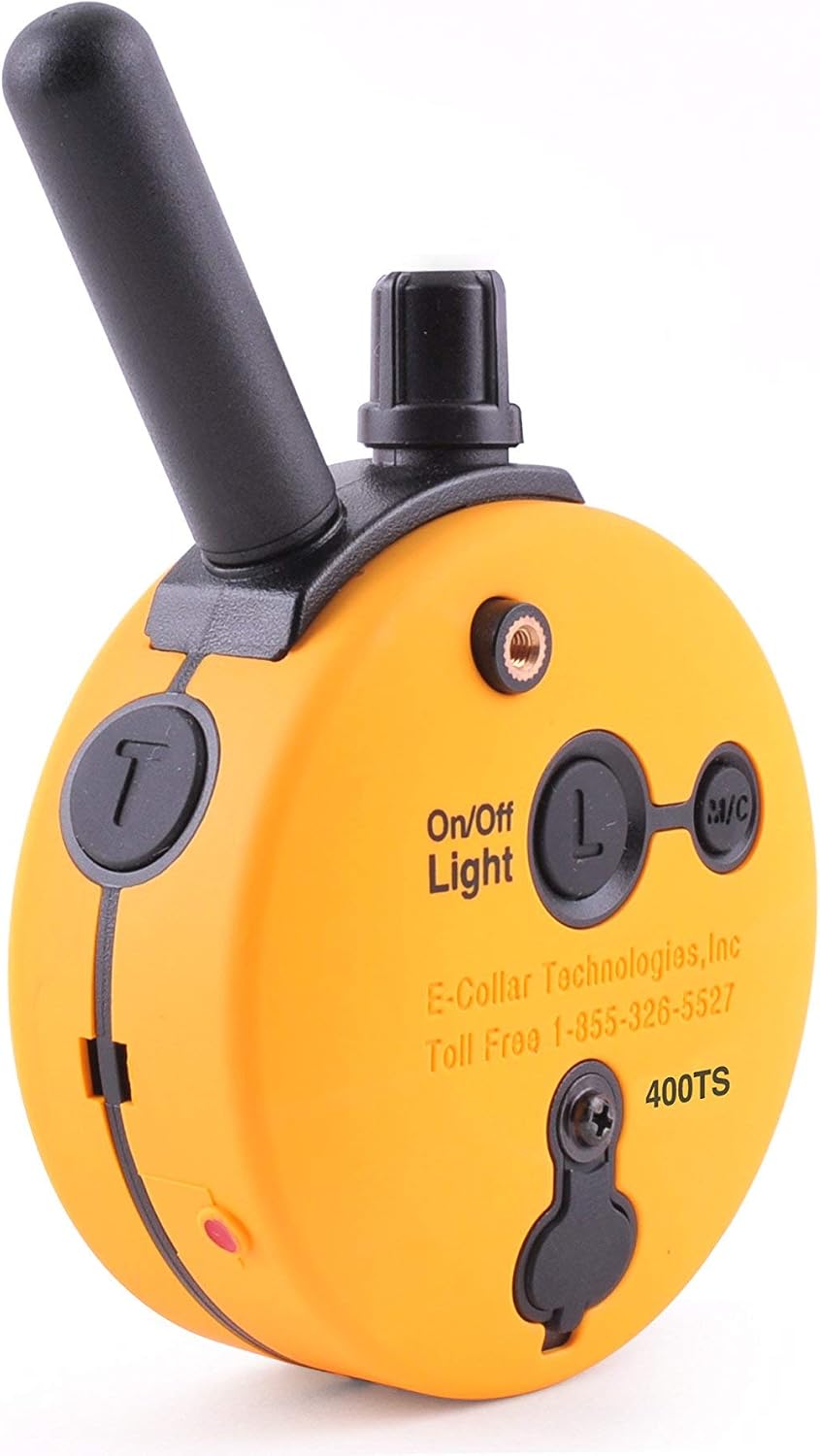 Educator ET-400 E Collar for Dog Training with Remote - 3/4 Mile Range, Waterproof, 100 Blunt Stimulation Levels, Tone or Vibration Mode, Night Tracking Light for Small, Medium & Large Dogs