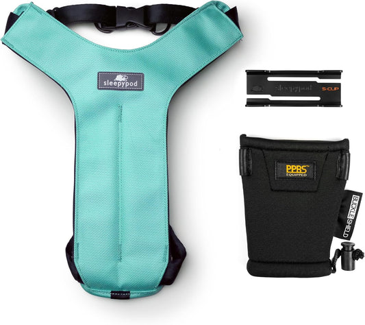 Clickit Sport Plus - Crash-Tested and Safety Certified Car Seat Belt Harness for Dogs (Small, Robin Egg Blue)